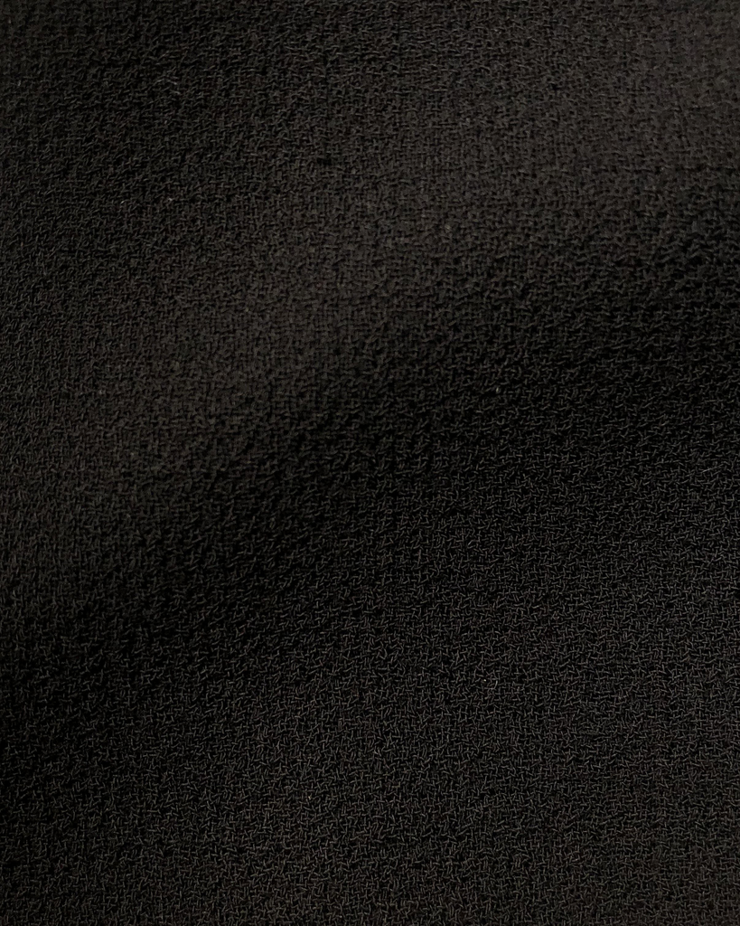 Black Crepe Short-Sleeve Blazer